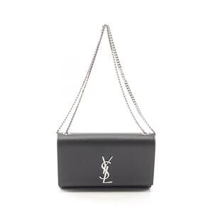 Saint Laurent Paris Kate Shoulder Bag Leather Black